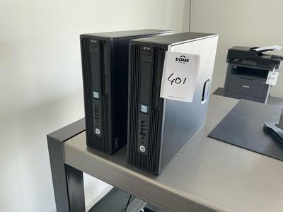 Översiktsbild av HP Z240 Desktop PC (2x)